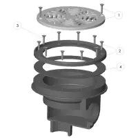 Pièces détachées pour Bonde de fond 2" piscine PRÉFABRIQUÉ