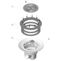 Pièces détachées pour Bonde de fond Ø 290 LINER