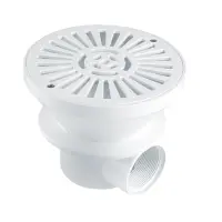 Bonde de fond circulaire Astral Ø 180 avec grille pour piscine béton