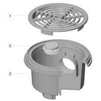 Pièces détachées pour Bonde de fond BETON