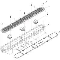 Pièces détachées pour Bonde de fond DIAMOND STRIP 32"
