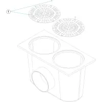 Pièces détachées pour Bonde de fond double polyester