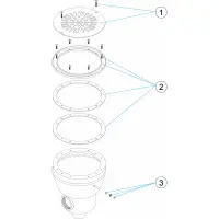 Pièces détachées pour Bonde de fond inox avec prise de terre LINER
