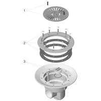 Pièces détachées pour Bonde de fond large PRÉFABRIQUÉ