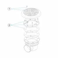 Pièces détachées pour Bonde de fond MINI PRÉFABRIQUÉ