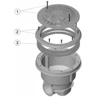 Pièces détachées pour Bonde de fond NORM anti-vortex LINER