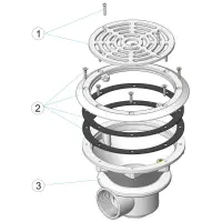Pièces détachées pour Bonde de fond PRÉFABRIQUÉ Easy-Line couleur