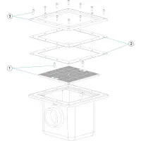Pièces détachées pour Bonde de fond PRÉFABRIQUÉ grille petite