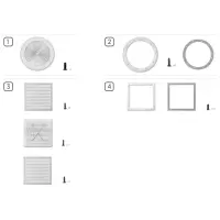 Pièces détachées pour Bonde de fond ronde et carrée