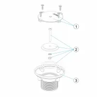 Pièces détachées pour Bouche de fond piscine BETON