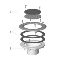 Pièces détachées pour Buse d'aspiration réglable à grille