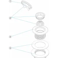 Pièces détachées pour Buse d'impulsion avec grille PRÉFABRIQUÉ