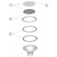 Pièces détachées pour Buse de fond REGLABLE 3" LINER