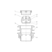 Pièces détachées pour Buse de Refoulement 1'1-2 - 2' Béton-Vitrorésine-Myrtha
