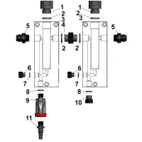 Pièces détachées pour Chambre de mesure modulaire PMMA/PVC