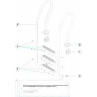 Pièces détachées pour Échelle mixte 2-3-4-5 marches plastique