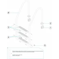 Pièces détachées pour Échelle standard 2-3-4-5 marches plastique