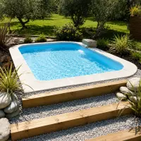 Mini Coque piscine Sya 40 4m x 2,6m x 1,4m moins de 10m³