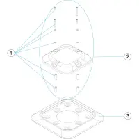 Pièces détachées pour Couvercle anti-vortex de bonde de fond