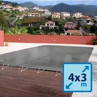 Couverture d'hivernage opaque 4m x 3m
