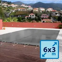 Couverture d'hivernage opaque 6m x 3m