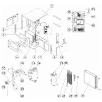 Pièces détachées pour Déshumidificateur DF2 gainable titane