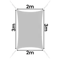 Voile d'ombrage Easy Sail rectangle 2 x 3 m