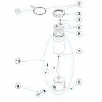 Pièces détachées pour Distributeur de brome Dossi-5, 5 kg