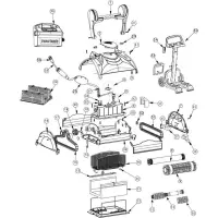 Pièces détachées pour Robots Dolphin NAUTY (TC). SWASH CL/TC. STAR (PLUS). ACAPOOLCO (TC). BALY. DB4 O'CLAIR. DX4. FACIL'O. MYBOT. OZEO. ZYKE