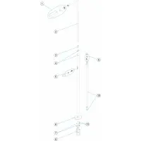Pièces détachées pour Douche 1 pommeau 1 robinet
