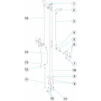 Pièces détachées pour Douche 2 pommeau 2 bouton temporisé