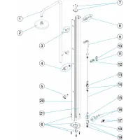 Pièces détachées pour Douche chrome