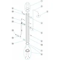 Pièces détachées pour Douche solaire chrome