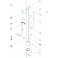 Pièces détachées pour Douche solaire RAINBOW