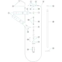Pièces détachées pour Douche téléphone et lave-pieds tube Ø 43
