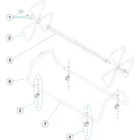 Pièces détachées pour Enrouleur de lignes de nage largeur 1,2 et 1,8 m sans volant