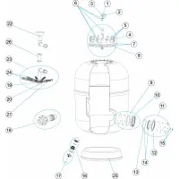 Pièces détachées pour Filtre ARTIC Ø 1050, 1200