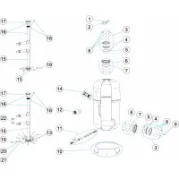 Pièces détachées pour Filtre ARTIC Ø 500-650-800-950 avec trou d'homme et bras