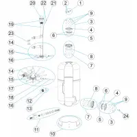 Pièces détachées pour Filtre ARTIC PLUS Ø 650-800-950 couvercle à serrer