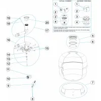 Pièces détachées pour Filtre ASTER Ø 900