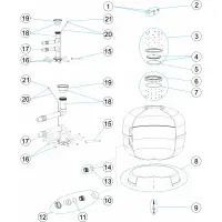 Pièces détachées pour Filtre ASTER couvercle vissé