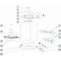 Pièces détachées pour Filtre BERLIN 1050 - 1200 2,5-4kg