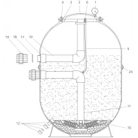 Pièces détachées pour Filtre BLACKLINE Ø618, Ø777, Ø947