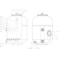 Pièces détachées pour Filtre BLACKLINE Plancher Ø1120, Ø1275