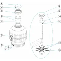 Pièces détachées pour Filtre CANTABRIC diamètres 400 500 600