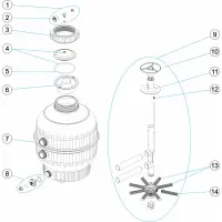 Pièces détachées pour Filtre CANTABRIC LAGHETTO 400 500 600