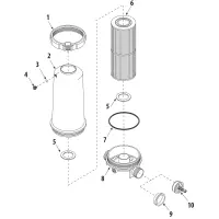 Pièces détachées pour Filtre à cartouche IN-LINE 1"1/2