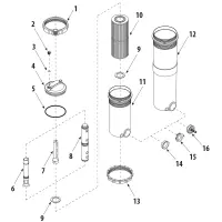 Pièces détachées pour Filtre à cartouche TOP-LOAD 1"1/2 - 2"