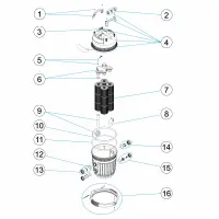 Pièces détachées pour Filtre à cartouche VIRON QL420, QL540