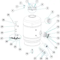 Pièces détachées pour Filtre DELTA 1000-1200 Ø 1000 - 1200